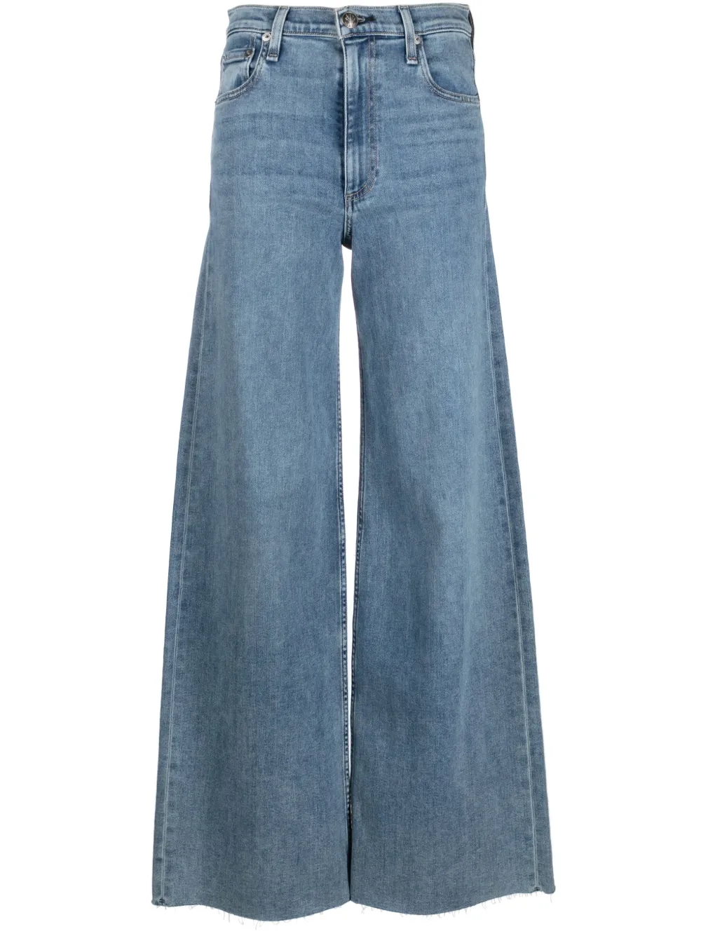 

Широкие джинсы Whitney Sophie с завышенной талией rag & bone, синий