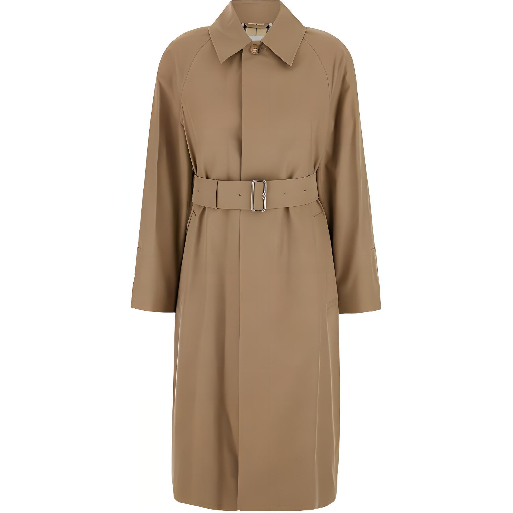 

Burberry Приталенное габардиновое пальто, Beige
