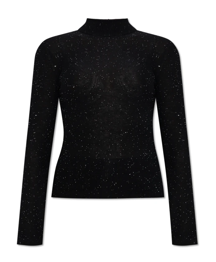 

Свитер с блестящими пайетками Fabiana Filippi, черный