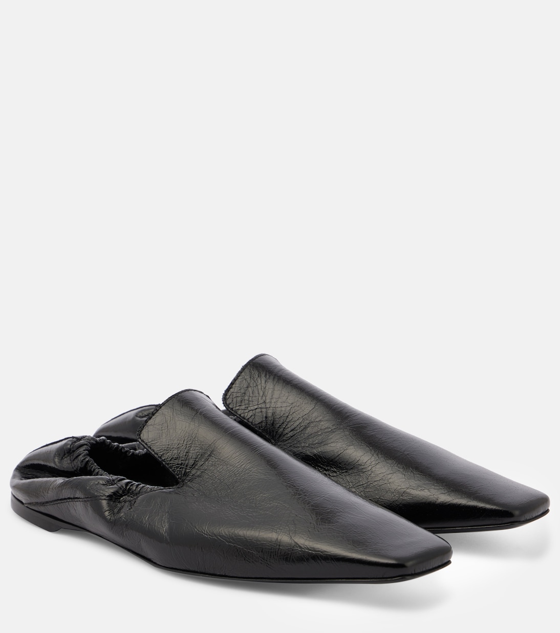 Кожаные туфли без застежек Toteme, черный