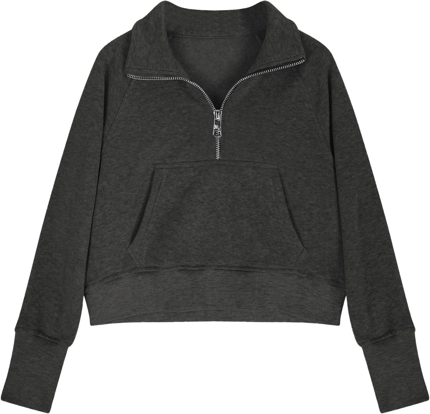 Толстовка на молнии, флисовая, Generic, Dark Gray — фото 2