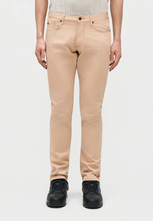 Брюки с карманами, узкие джинсы Emporio Armani, Beige