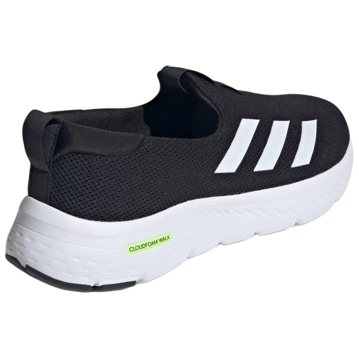 Adidas Cloudfoam Move Lounger Core Black Cloud White Hi Res Yellow, черно-белый — фото 4