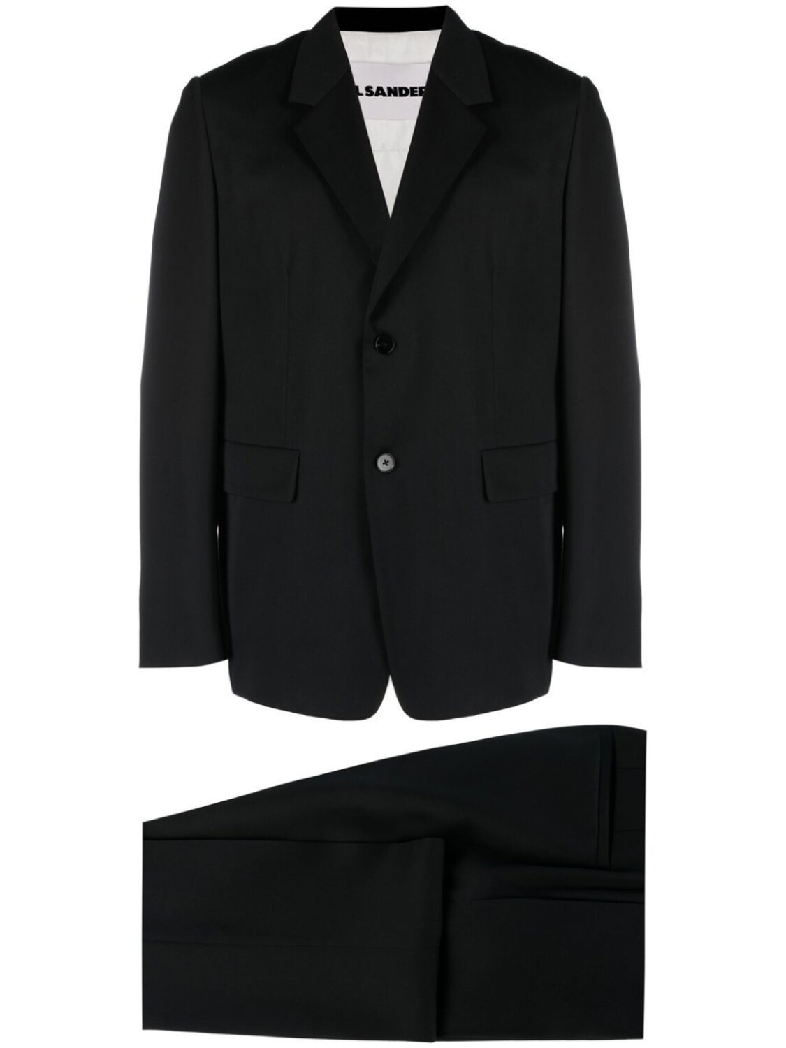 

Jil Sander костюм с однобортным пиджаком, черный