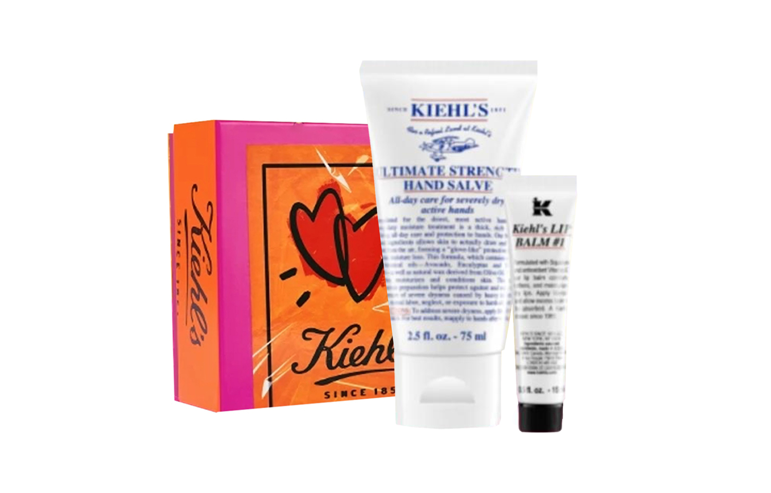 Подарочный набор Kiehl's: крем для рук Ultimate Strength Hand Salve + увлажняющий бальзам для губ, 75 мл + 15 мл — фото 3