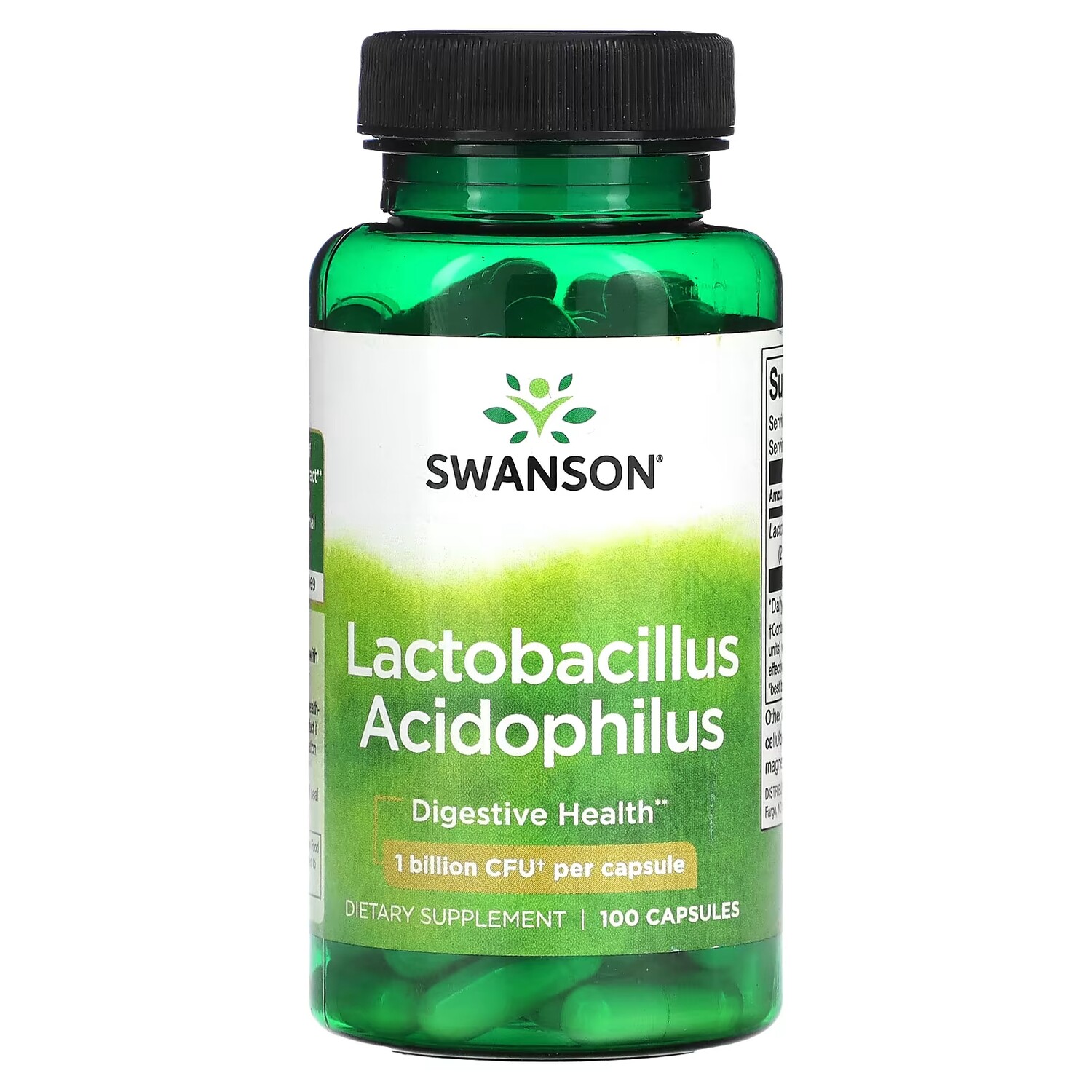 

Добавка Swanson Lactobacillus Acidophilus 1 миллиард КОЕ, 100 капсул