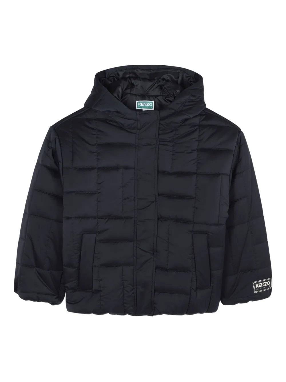 

Пуховик с капюшоном Kenzo Kids, синий