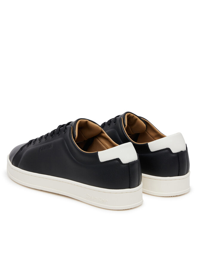 Кроссовки Pure Low Laceup Cupsole Hf Lth HM0HM01859 Calvin Klein, черный — фото 3