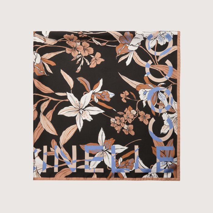 

Платок Coccinelle Jardin De Flores, цвет Multi Noir