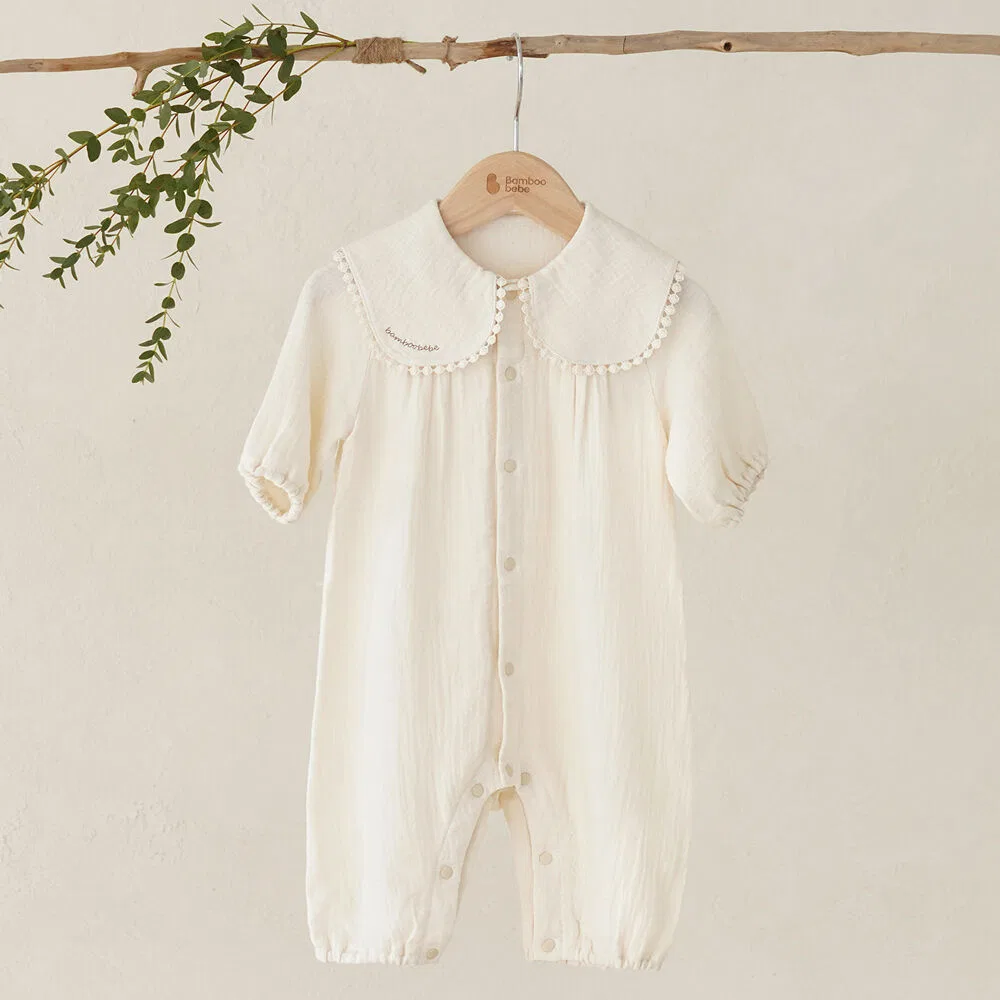 Детский комбинезон из креповой марли Creamy 7/8 от Bamboobebe