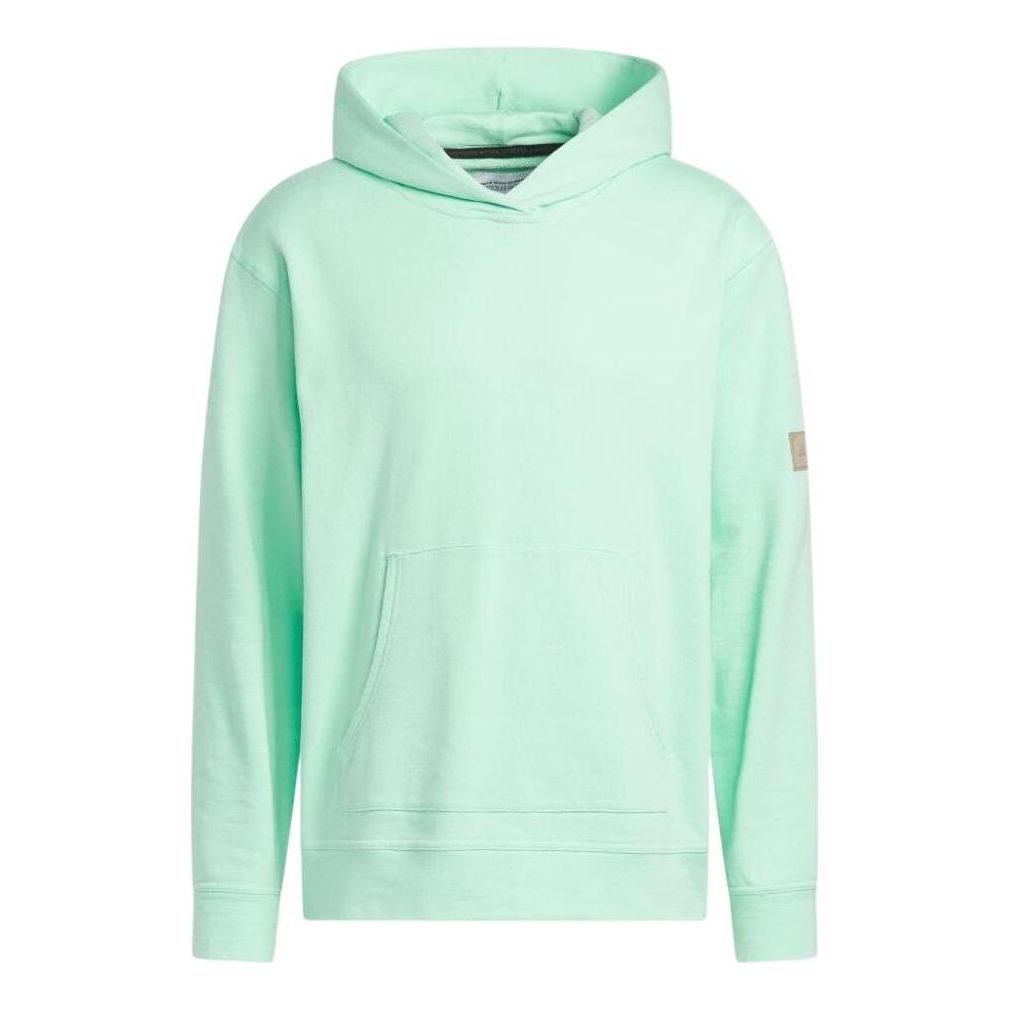 Худи adidas Solid Color Hooded Pullover Long Sleeves Hoodie Men's Green HS5610