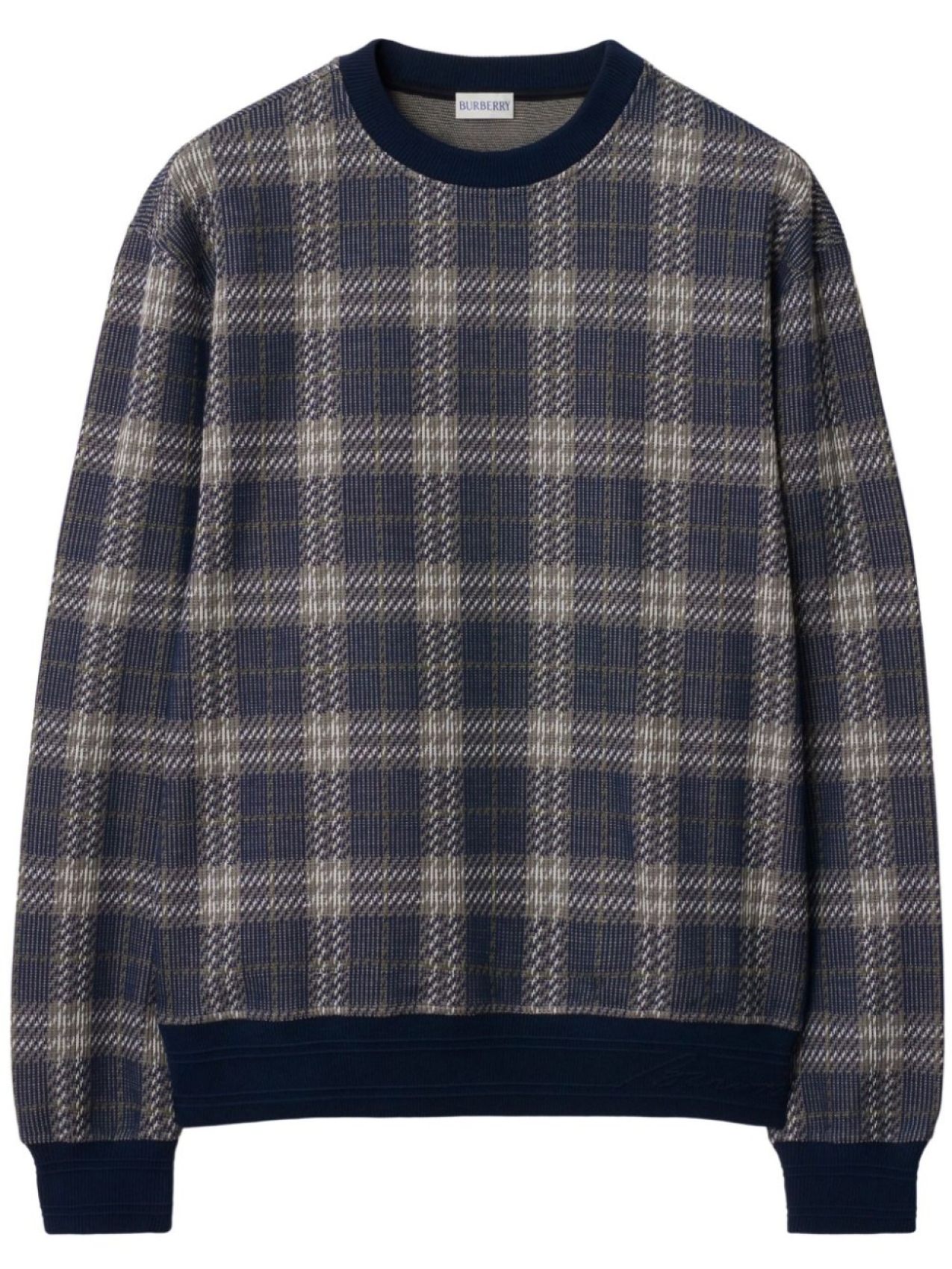 

Burberry свитер в клетку, синий