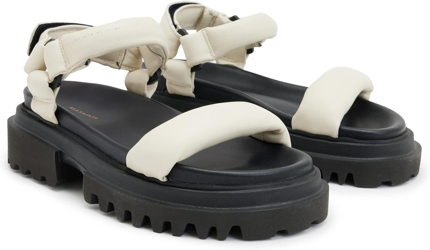 

Босоножки Helium Sandals AllSaints, цвет Chalk White