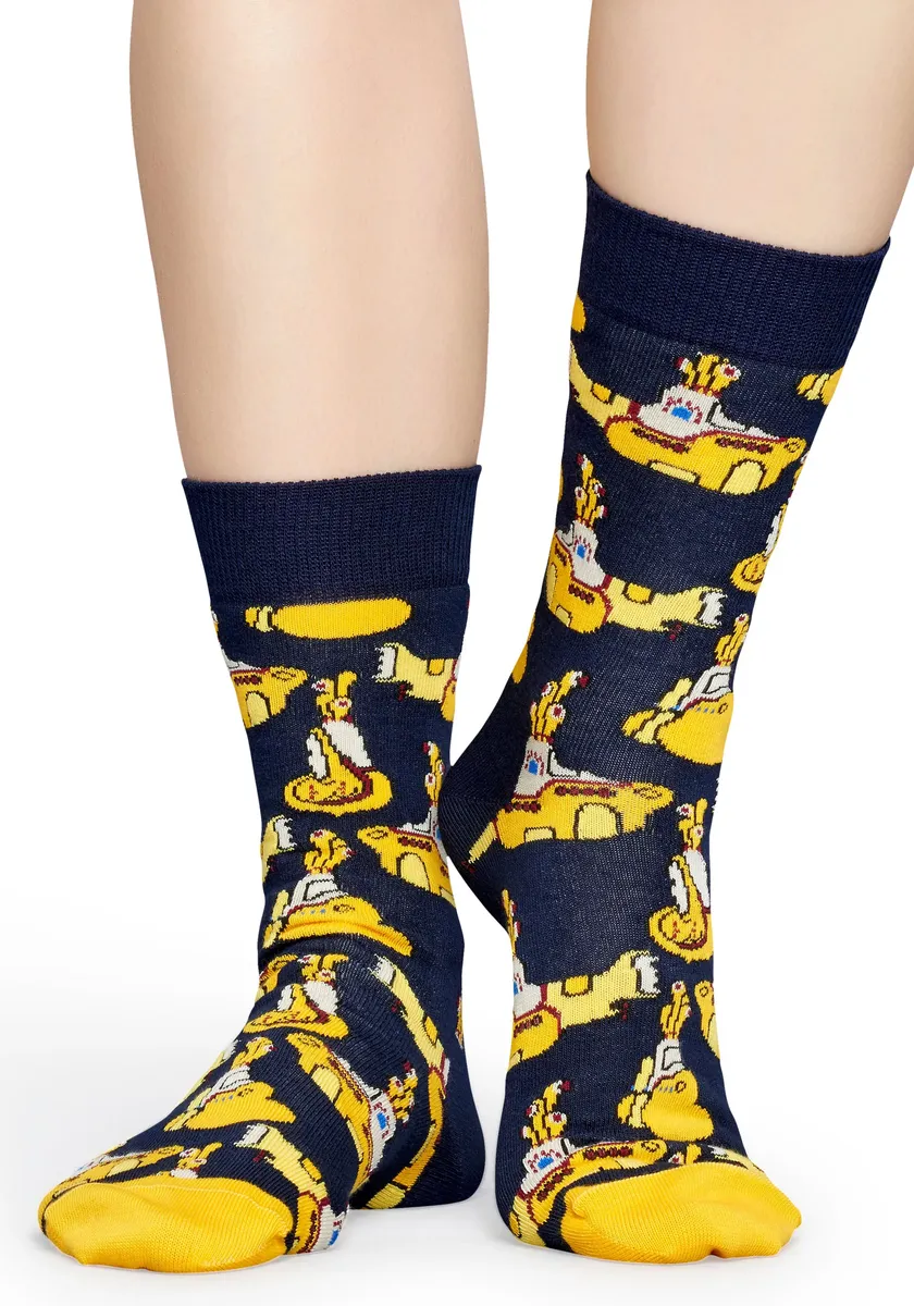 

Длинные носки Happy Socks (2 шт.) с рисунком подводной лодки, белый
