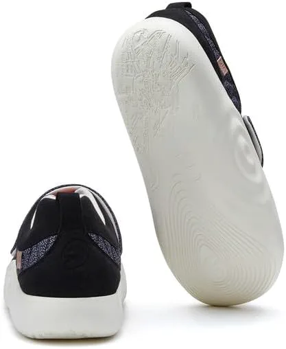 

Мужские кроссовки UIN для путешествий и прогулок, с легкой подошвой, широким носком и стильным дизайном, удобные и модные, цвет маон, черный