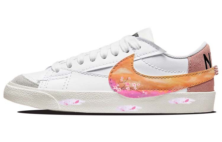 

Кроссовки Nike Blazer Skateboarding Shoes Women's Low-top Pink/white, розовый