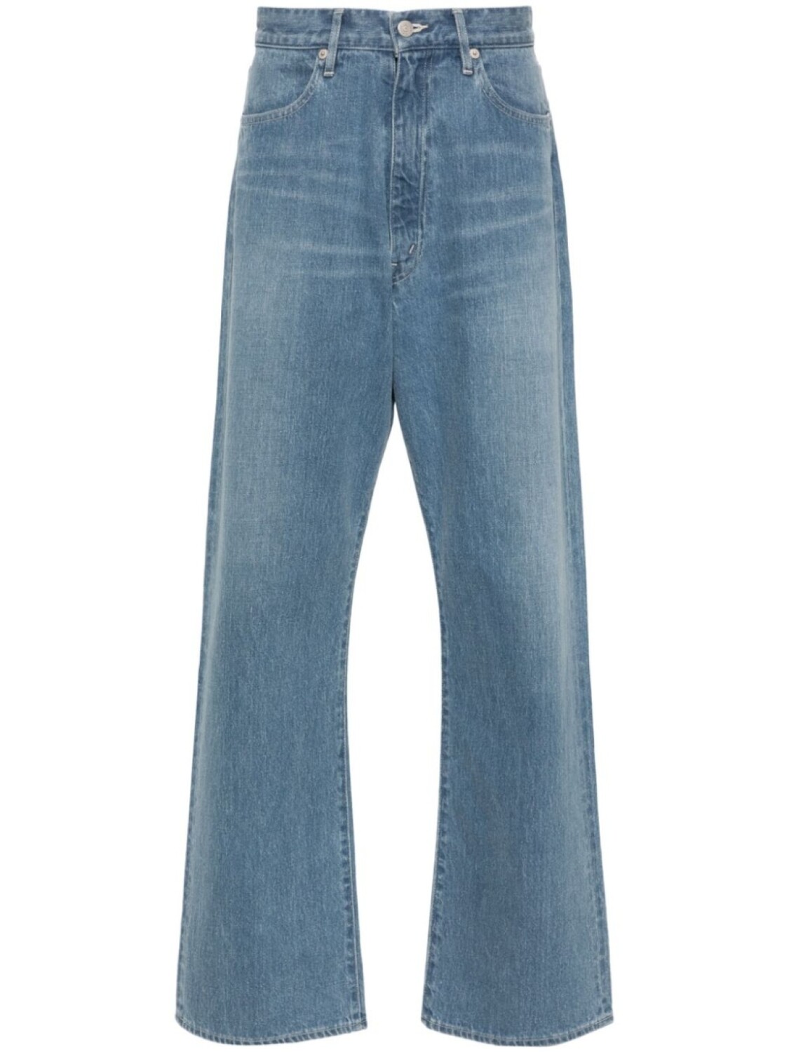 

Auralee джинсы Selvedge свободного кроя, синий