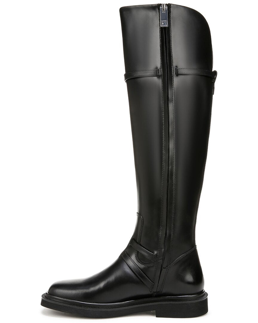 Franco Sarto Ainsley Кожаные сапоги для широкой икры, черный — фото 2