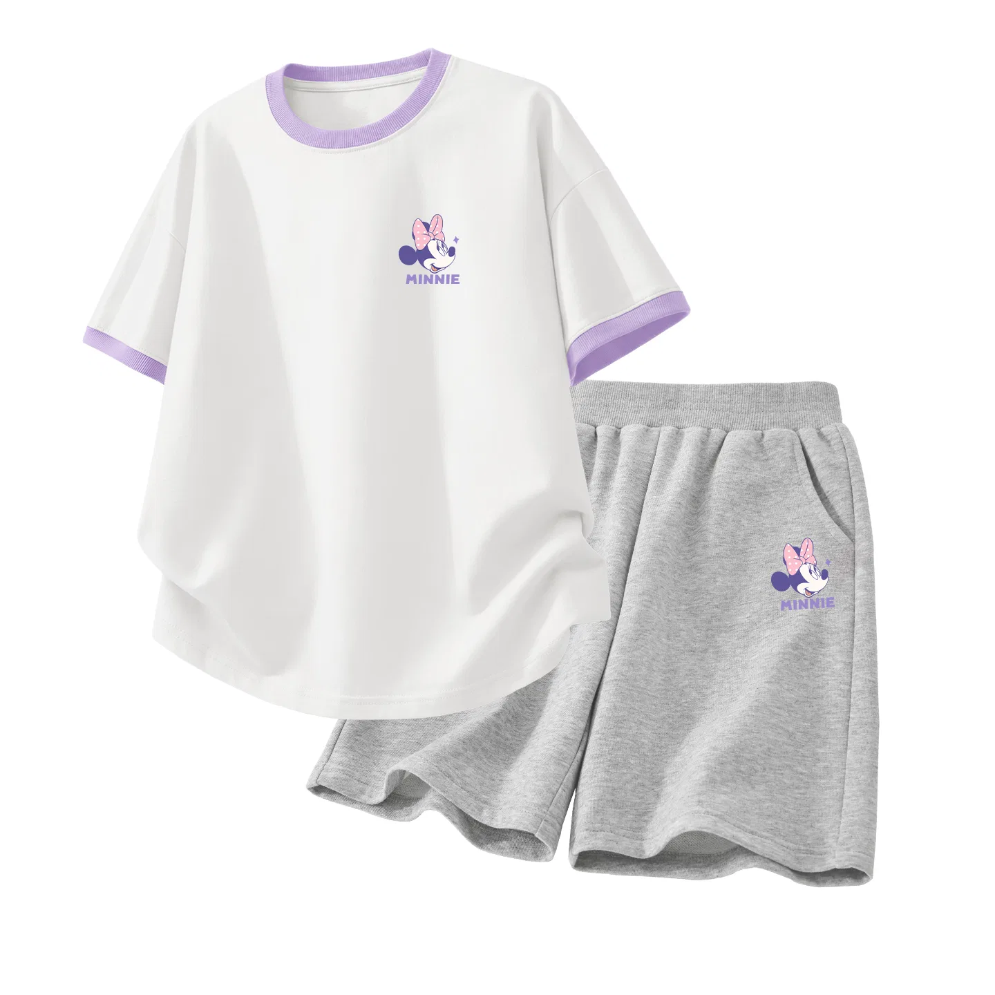 Детский спортивный костюм Casual Sportswear 2 Piece Set Disney, Di Heart Sweet K White Red+Di Heart Sweet K Gray — фото 3