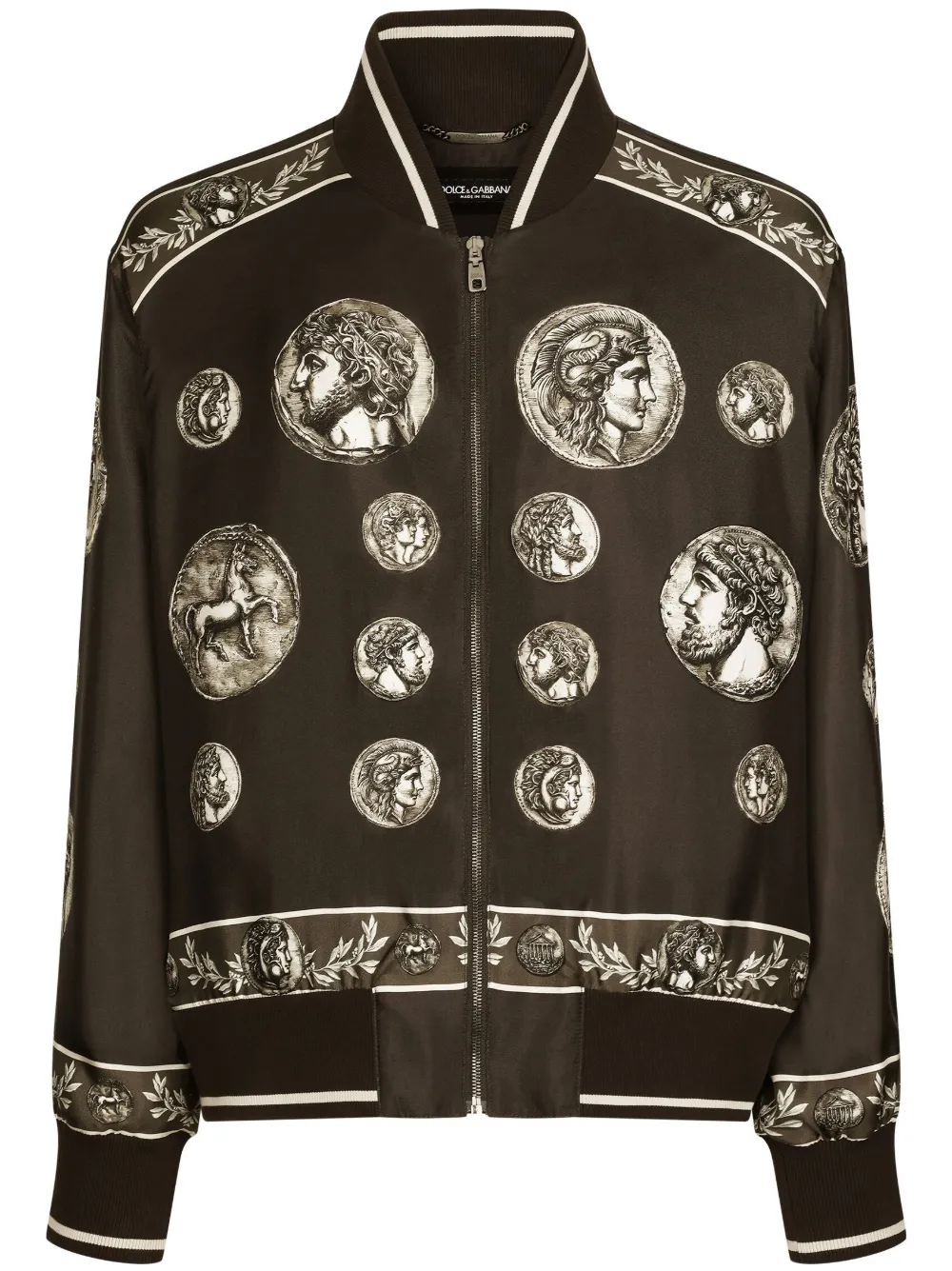 

Куртка с графичным принтом DOLCE & GABBANA, коричневый