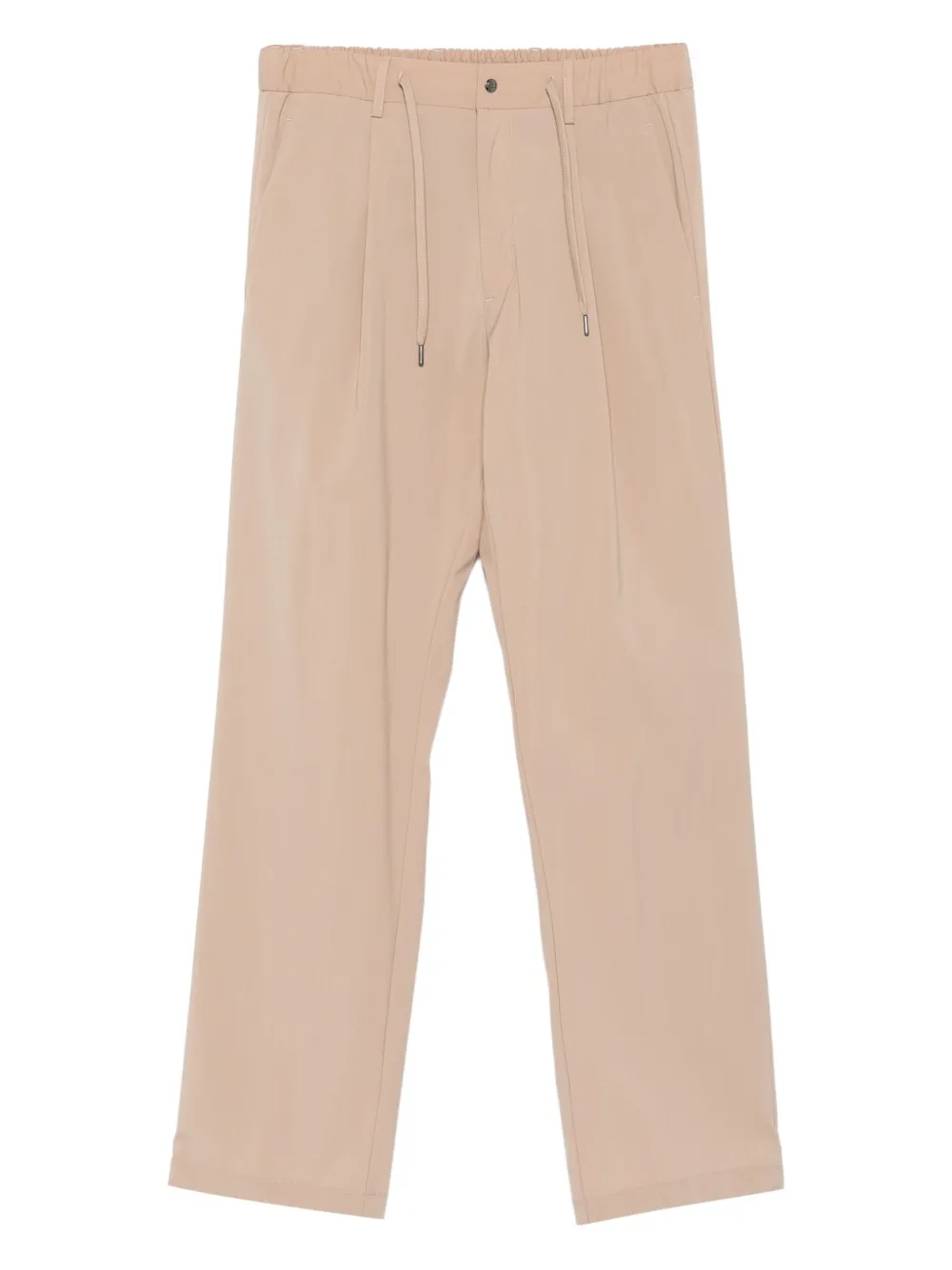 

Брюки с кулиской и складками Herno, нейтральный