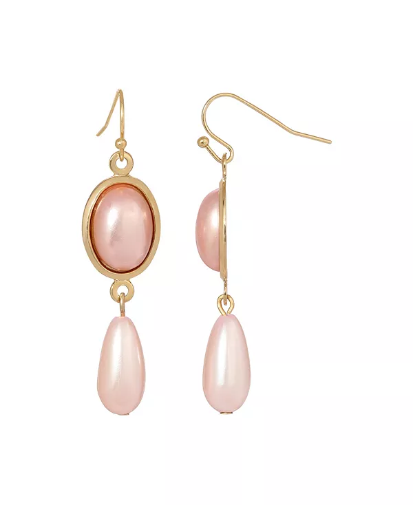 

Серьги-Подвески с розовым искусственным жемчугом 2028, pink