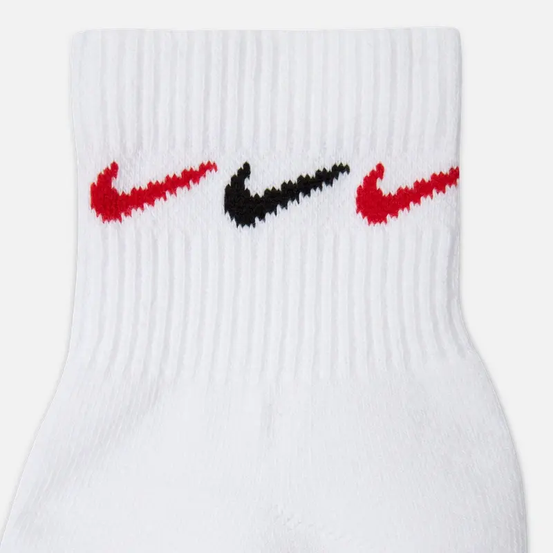 Тренировочные носки до щиколотки 3 пары 'Мультиколор' Nike, белый (3 пары) — фото 3