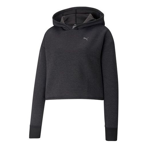 

Толстовка studio textured training skimmer hoodie 'black' Puma, черный