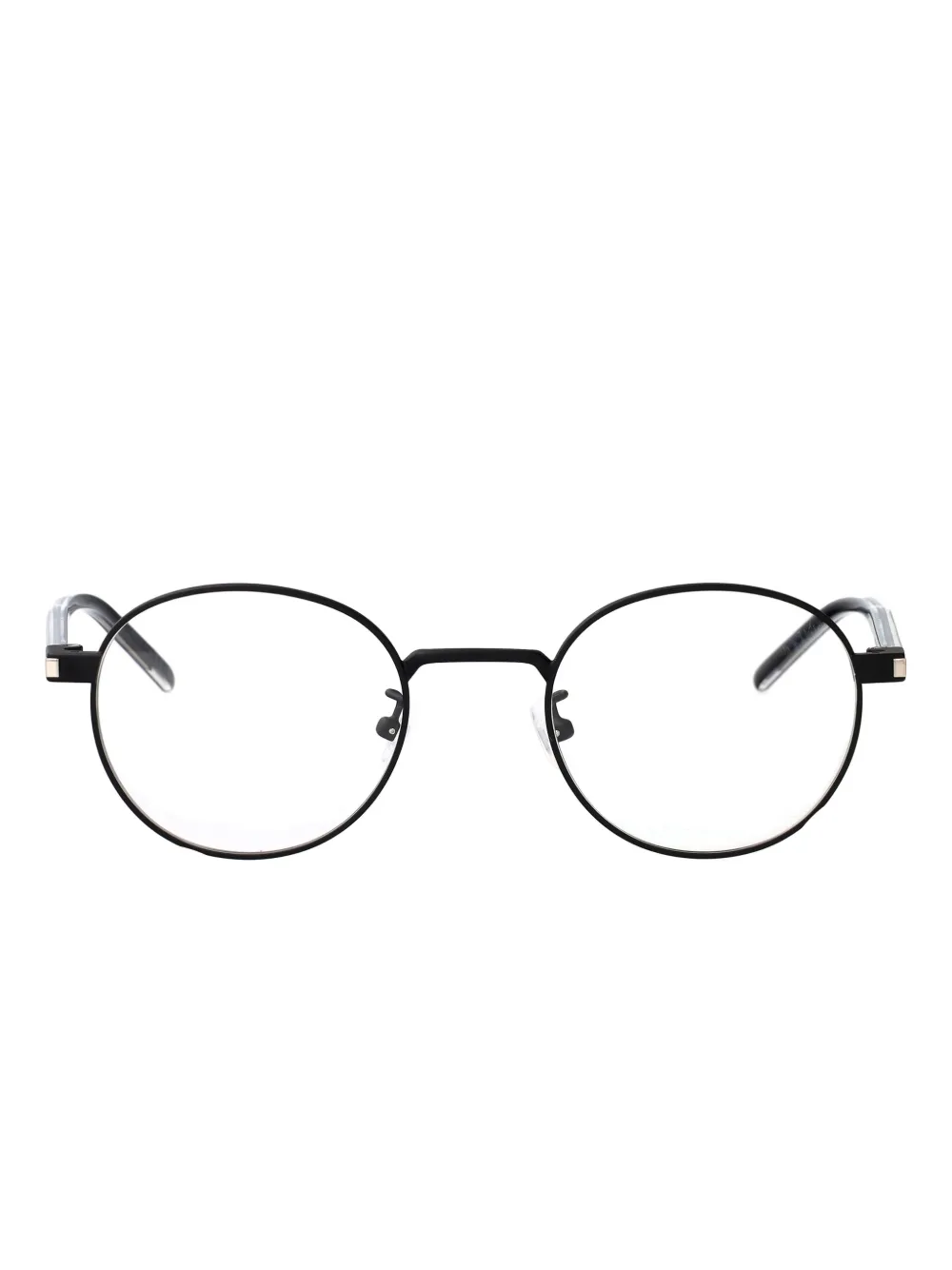 Очки в круглой оправе Saint Laurent, черный
