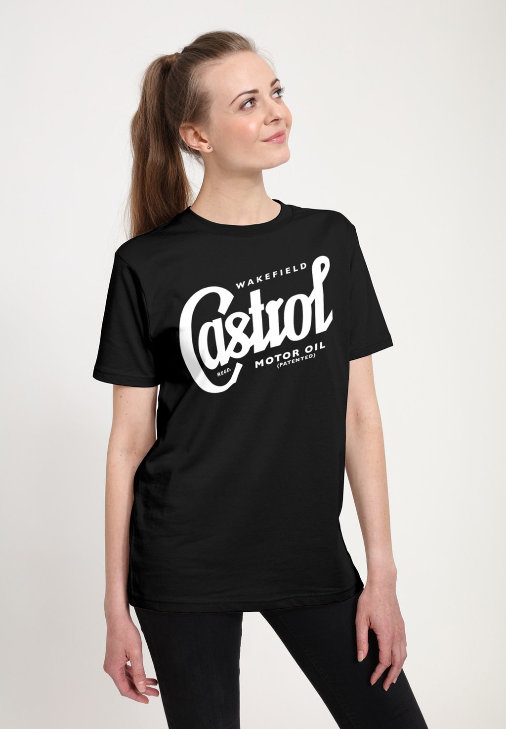 

Футболка с принтом CASTROL LOGO Henry Tiger, черный