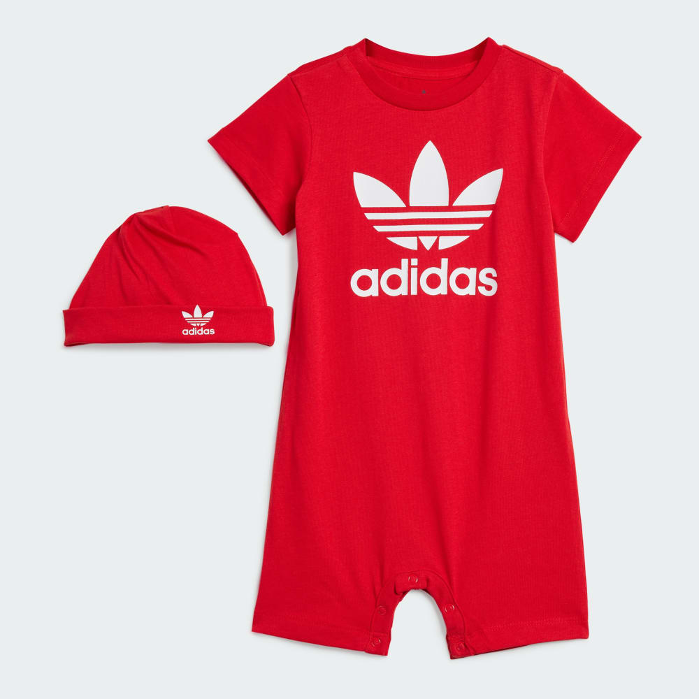 

Комбинезон Adidas Gift Set Jumpsuit and Beanie, цвет Better Scarlet