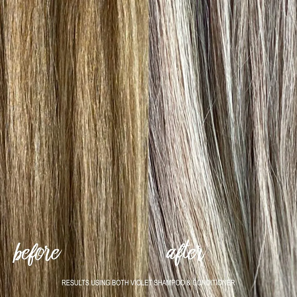 Набор для ухода за волосами Surface Hair Perfect Blonde: очищающий шампунь Purify, кондиционер Violet и увлажняющий спрей Bassu. — фото 4