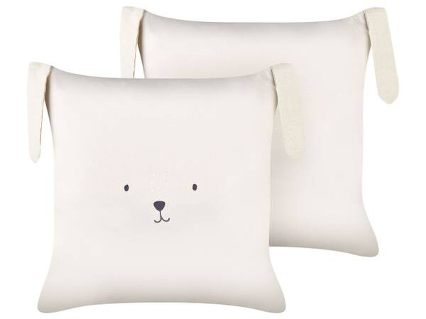 

Подушка Beliani 2 шт CONEY, 45x45x45 см цвет beige/creme