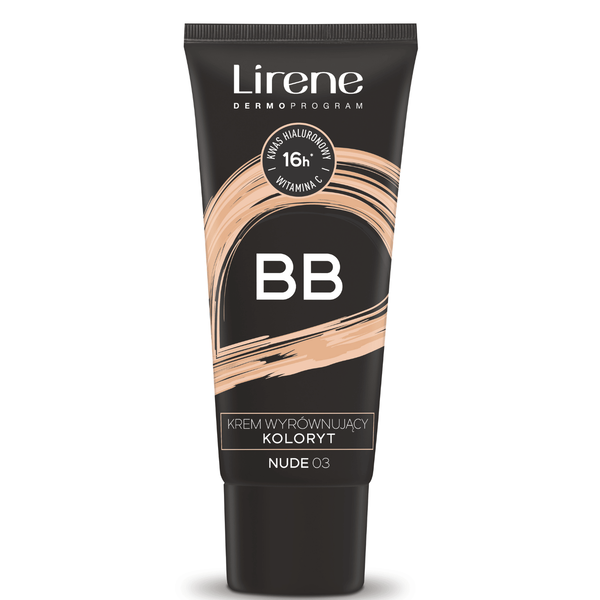 

BB крем выравнивающий тон кожи 03, 30 мл Lirene, цвет 03 nude