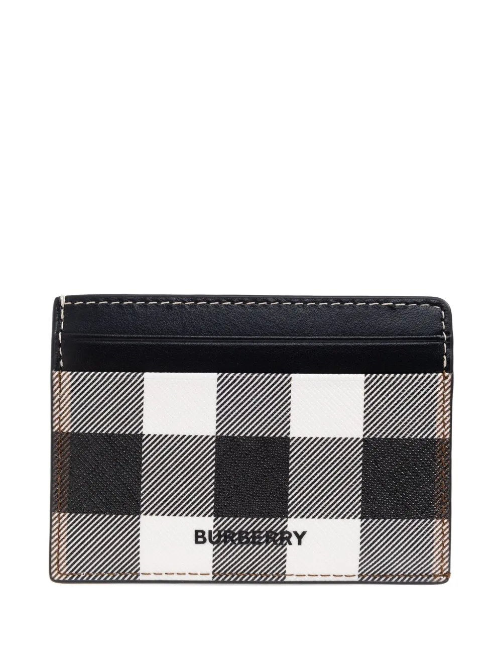 

Картхолдер в клетку Burberry, черный