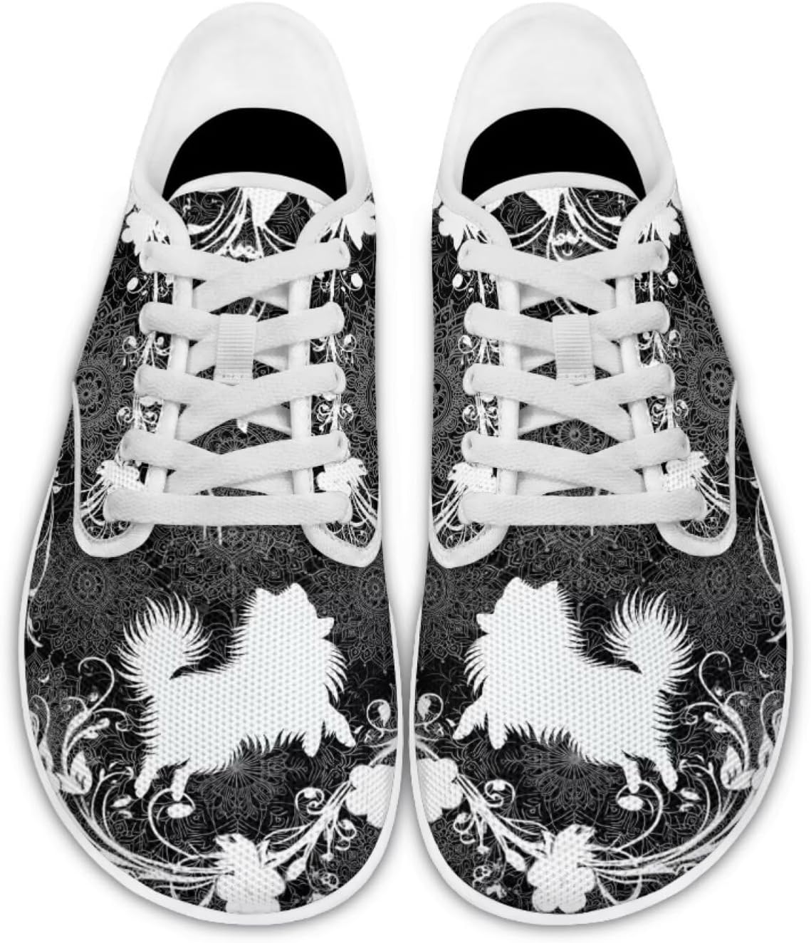 

Кроссовки для ходьбы с широким носком, обувь для ходьбы Pointodoor, u200Cpomeranian Boho Mandala Print