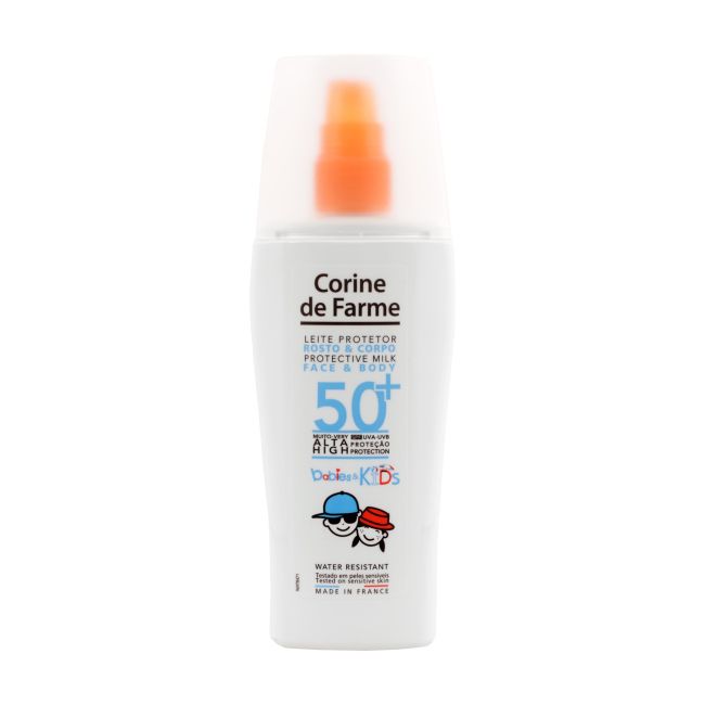 

Corine spf50+ kids защитное молочко-спрей для лица и тела для младенцев и детей Corine De Farme, 150 мл