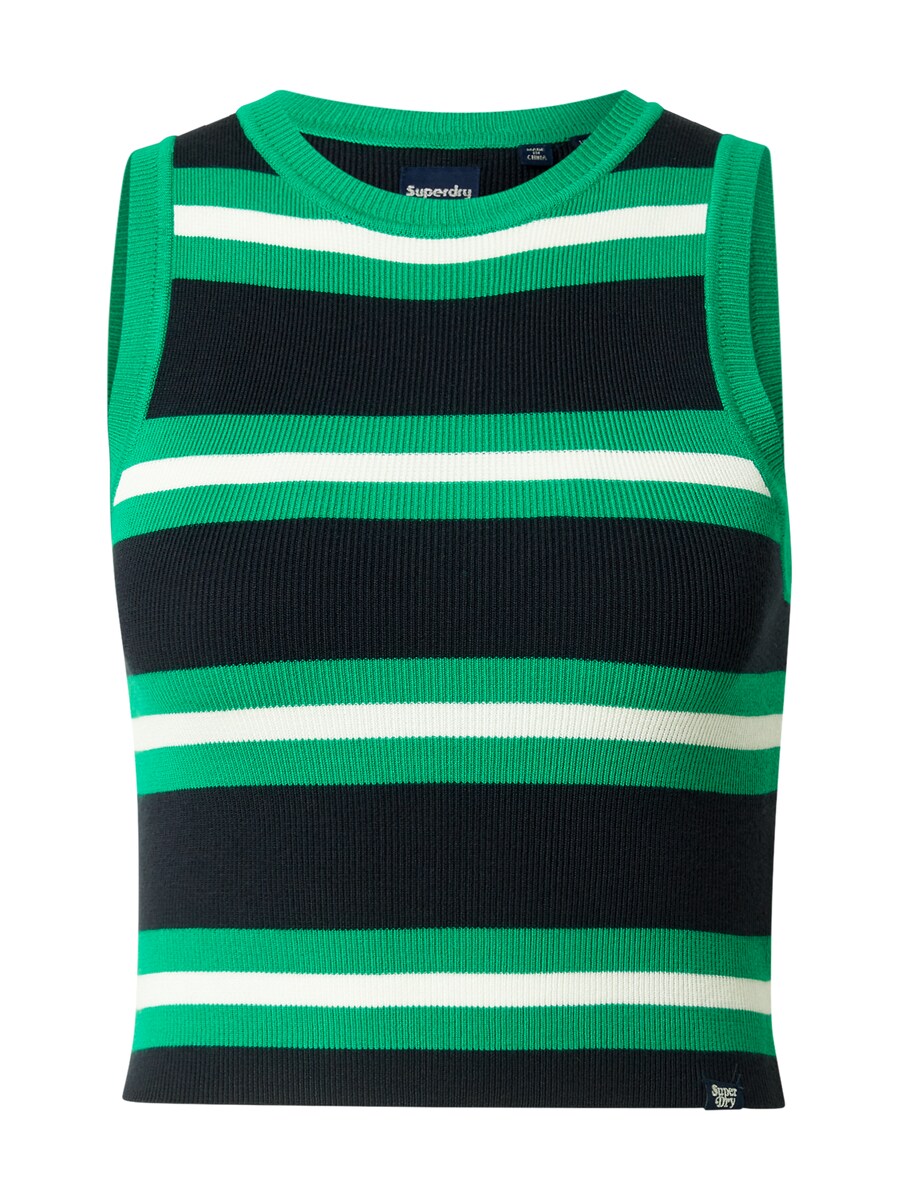 

Вязаный топ Superdry Knitted Top, зеленый