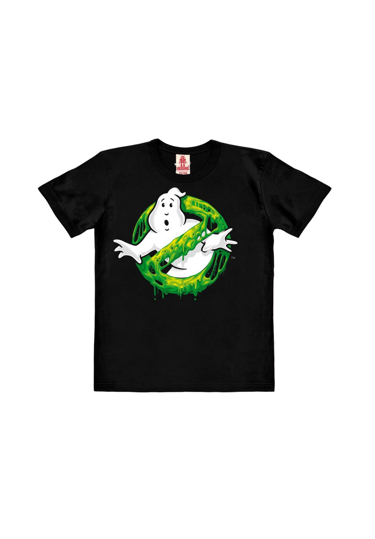 

Футболка Organic Kids Ghostbusters — Логотип слизи LOGOSHIRT, черный