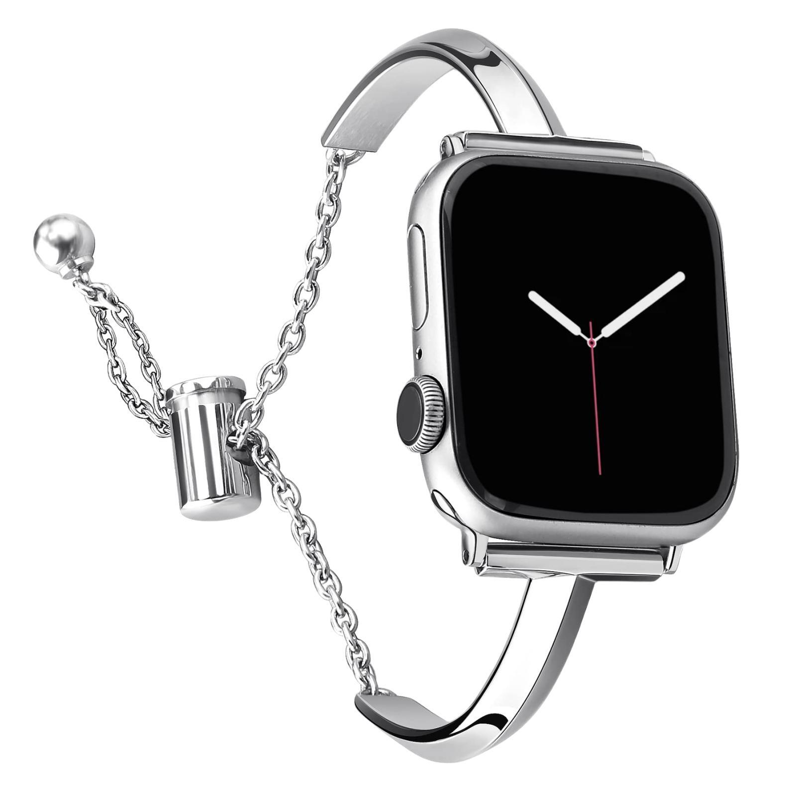 

Ремешок совместимый с Apple, металл Zhongwo, Silver