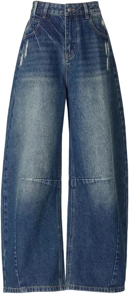 

Женские джинсы American Style Vintage с подкладкой из шерпы, широкие, в пол, градиент