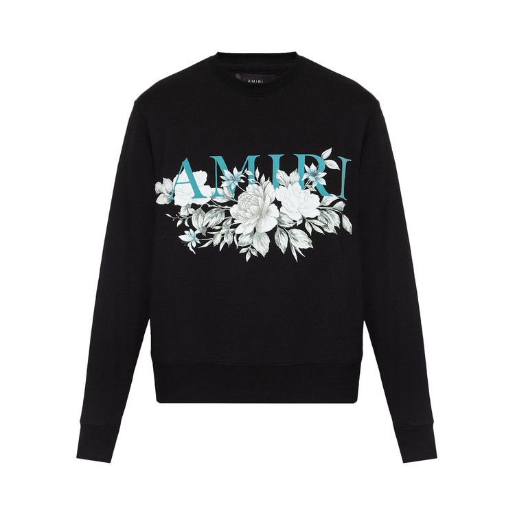 

Свитер Amiri Floral Logo Crew, Black