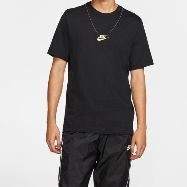 Футболка спортивная nsw cltr 4 мужские цепи короткий рукав Nike, черный — фото 2