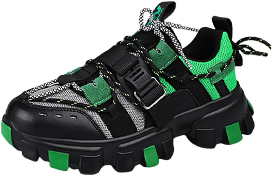 

Мужские износостойкие кроссовки с разноцветной подошвой против скольжения для улицы, стиль color blocking, широкие, слипоны, трейловые Lexamen