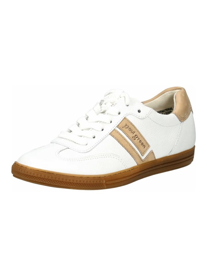 Кроссовки на шнуровке Paul Green Sneaker, цвет Weiß/Braun