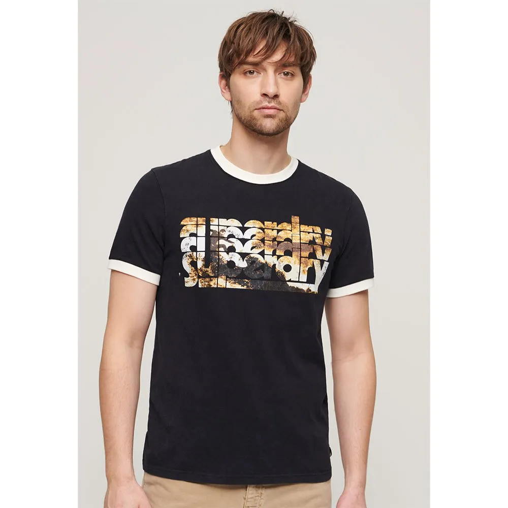 

Футболка Superdry Photographic Logo, черный