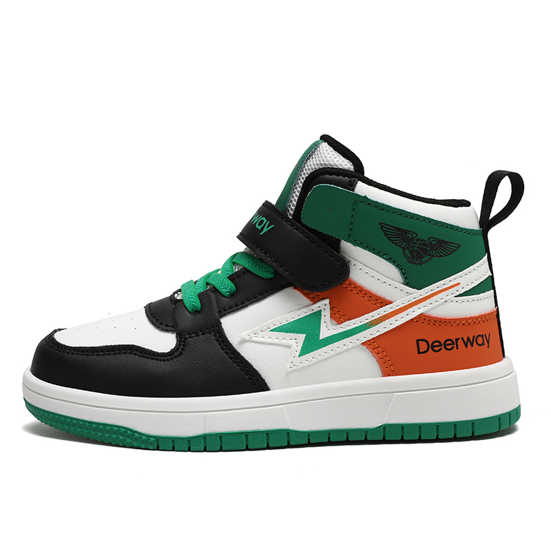 

Детские скейтерские кроссовки Kids DEERWAY, черный/зеленый