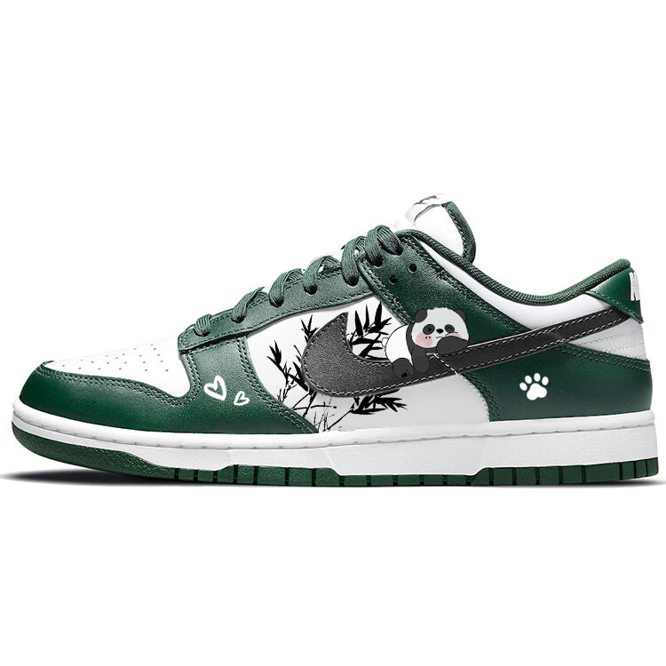 

Кроссовки для скейтбординга Dunk унисекс с низким верхом, белый/зеленый Nike