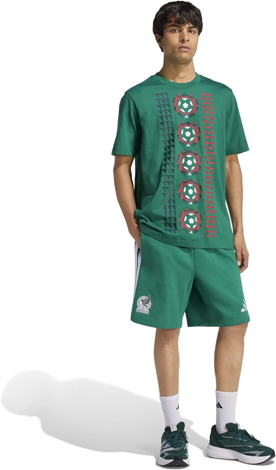 Футболка Alphaskin, adidas, Bold Green/Mexico — фото 2