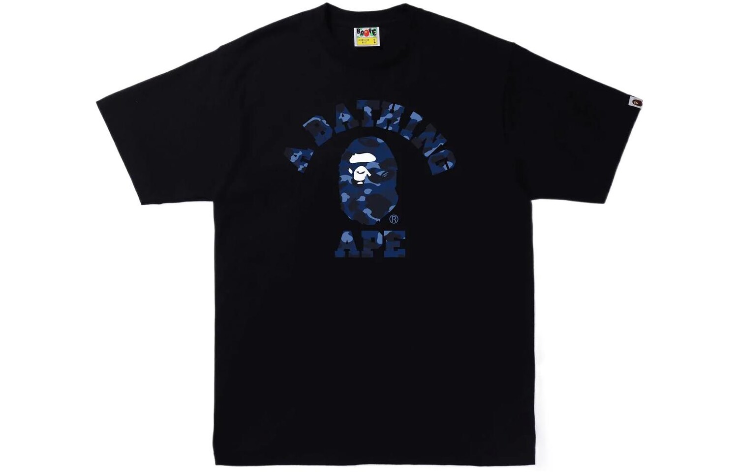 

Футболка BAPE Color Camo College A Bathing Ape, черный/красный